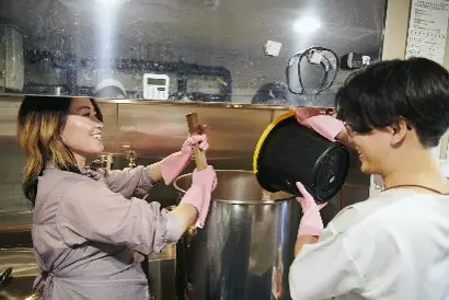 醸造体験の様子
